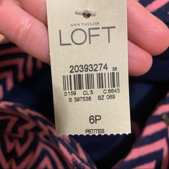 Loft petite chevron print riviera shorts - Picture 7 of 10